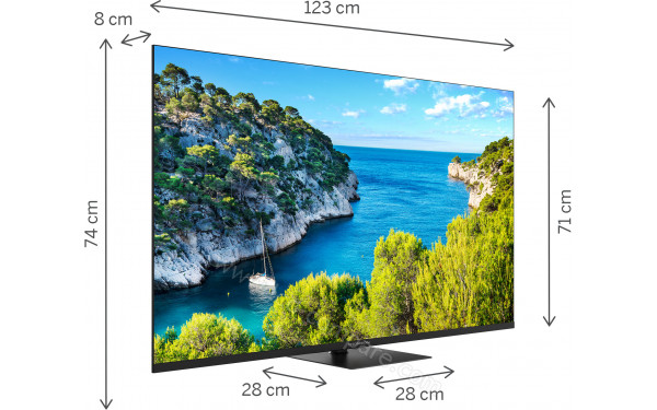 THOMSON 55UG5C14 - Vue 3/4 gauche