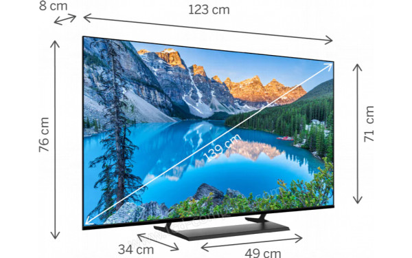 THOMSON 55UG5X15 - Vue 3/4 gauche