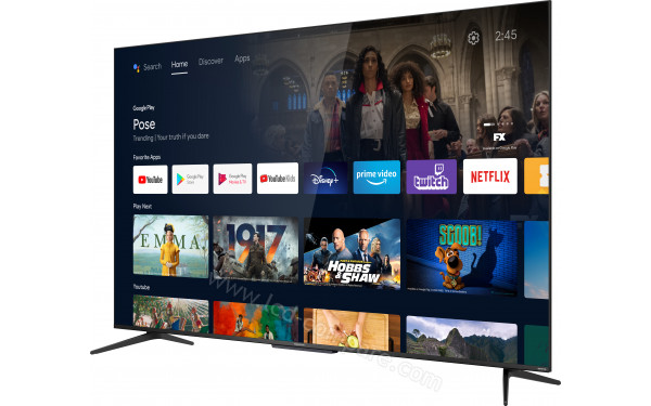 THOMSON 55UQ7000 - Vue 3/4 droite