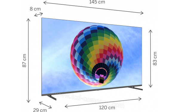 THOMSON 65QG4S14 - Vue 3/4 gauche