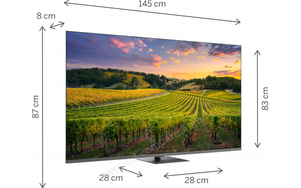 THOMSON 65QG5C14 - Vue 3/4 gauche