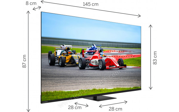THOMSON 65QG7C14 - Vue 3/4 gauche