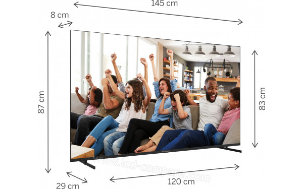 THOMSON 65UG4S14 - Vue 3/4 gauche