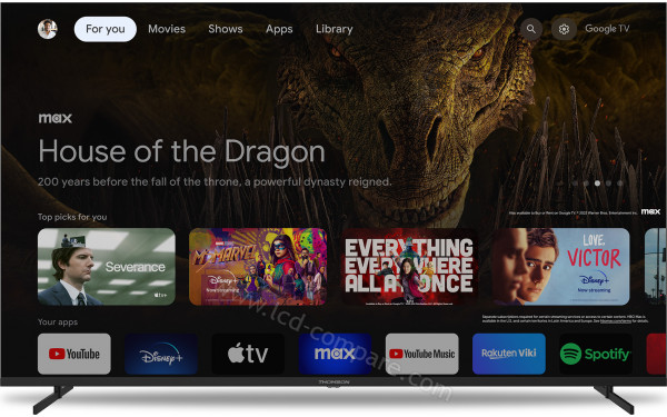 THOMSON 65UG4S14 - Vue de face