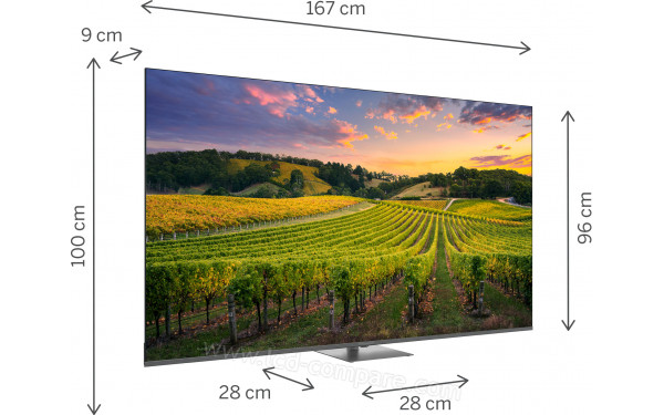 THOMSON 75QG5C14 - Vue 3/4 gauche