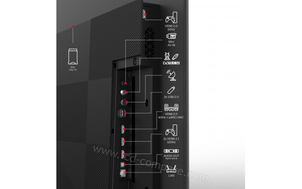 THOMSON 77OG8S24 - Connectiques