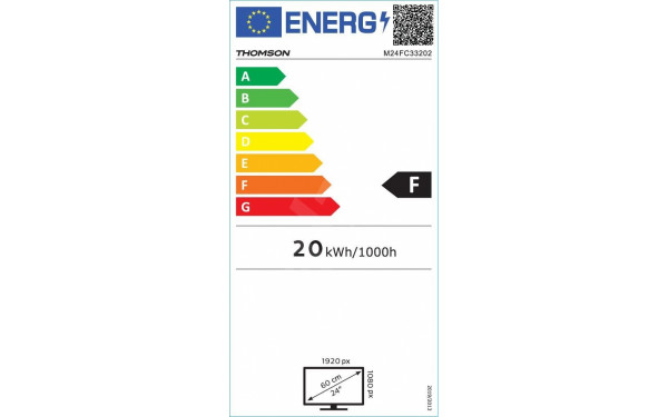 THOMSON M24FC33202 - &Eacute;tiquette &eacute;nergie v2