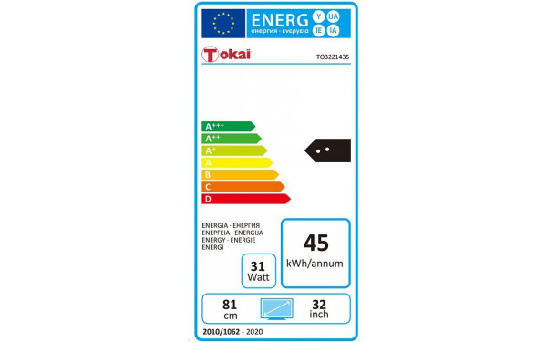 TOKAI TO32Z1435 - &Eacute;tiquette &eacute;nergie