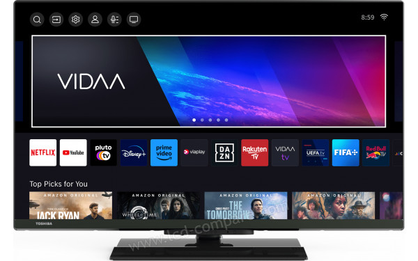 TOSHIBA 32LV3E63DG - Vue de face