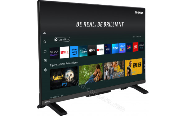 TOSHIBA 32QV2F63DG - Vue 3/4 gauche