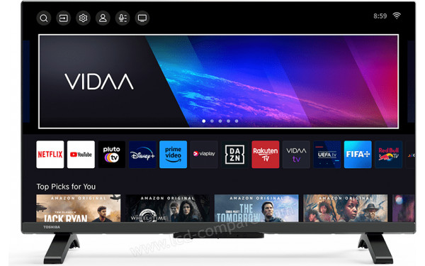 TOSHIBA 32WV2E63DG - Vue de face