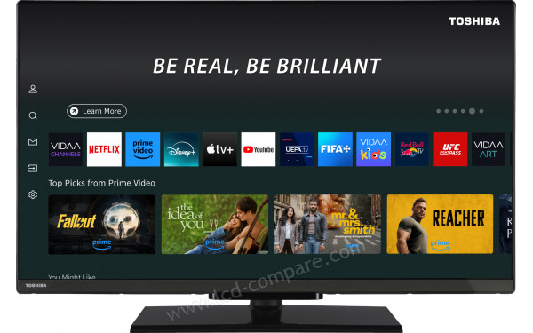 TOSHIBA 32WV3563DG - Vue de face