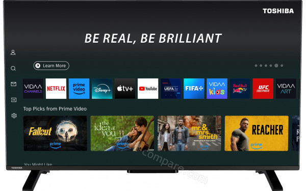TOSHIBA 40QV2F63DG - Vue de face