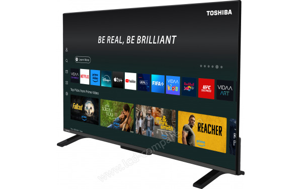 TOSHIBA 40QV2F63DG - Vue 3/4 droite