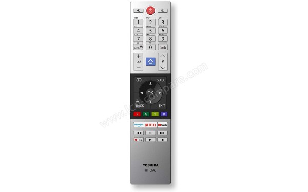 TOSHIBA 43L3869DAX - T&eacute;l&eacute;commande