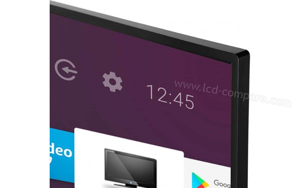 TOSHIBA 43LA2063DG - Zoom sur le coin sup&eacute;rieur droit