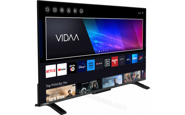 TOSHIBA 43LV2E63DG - Vue 3/4 gauche