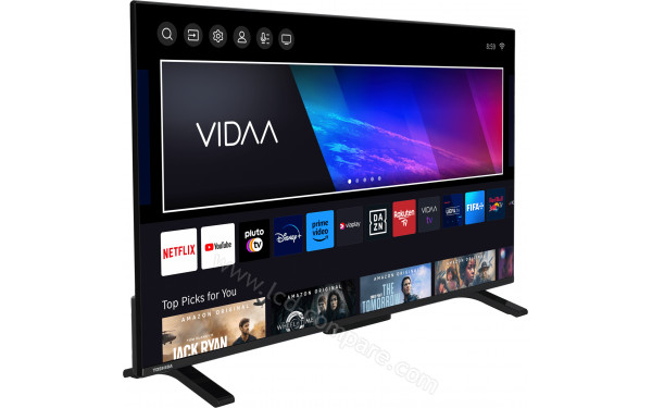 TOSHIBA 43QV2363DG - Vue 3/4 gauche