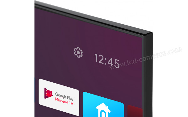 TOSHIBA 43UA4D63DG - Zoom sur le coin sup&eacute;rieur droit