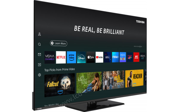 TOSHIBA 50QV3F63DG - Vue 3/4 gauche