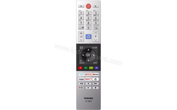 TOSHIBA 55QL5D63DG - T&eacute;l&eacute;commande