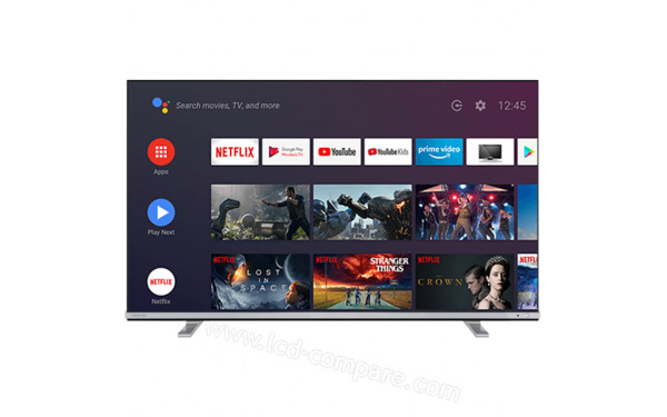 TOSHIBA 55UA4B63DG - Vue de face