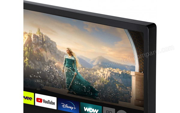 TOSHIBA 55UF3D63DA - Zoom sur le coin sup&eacute;rieur droit