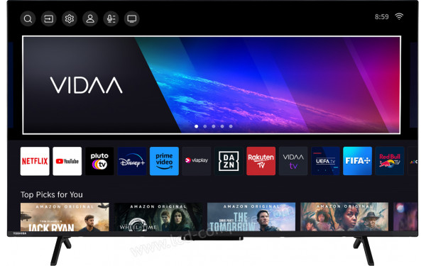 TOSHIBA 55UV2463DG - Vue de face