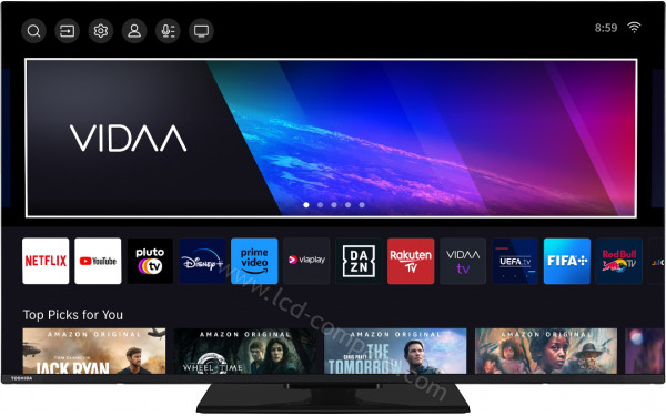 TOSHIBA 55UV3463DG - Vue de face