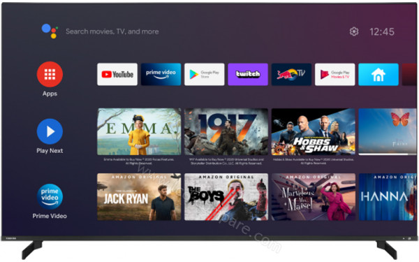 TOSHIBA 65QA5D63DG - Vue de face