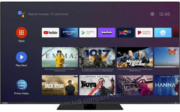 TOSHIBA 65QA7D63DG - Vue de face