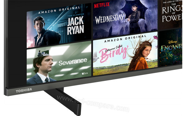 TOSHIBA 65QF5D63DA - Zoom sur la partie basse