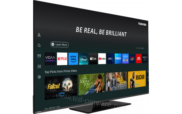 TOSHIBA 65QV3F63DG - Vue 3/4 gauche