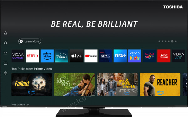 TOSHIBA 65QV3F63DG - Vue de face