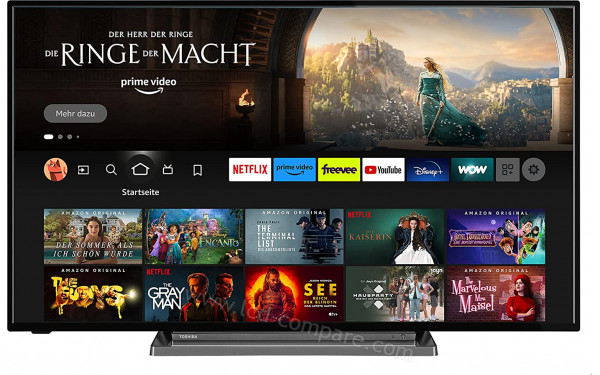 TOSHIBA 65UF3D63DA - Vue de face