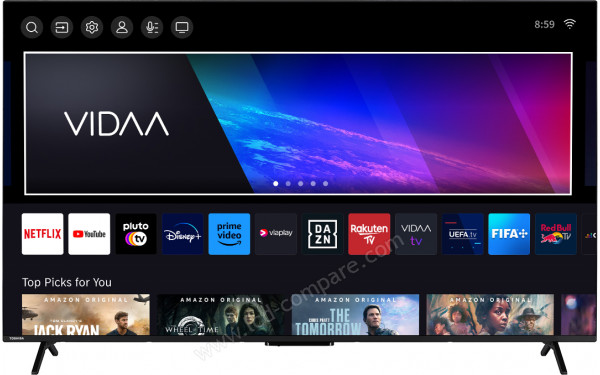 TOSHIBA 65UV2463DG - Vue de face