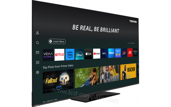 TOSHIBA 75QV3F63DG - Vue 3/4 gauche