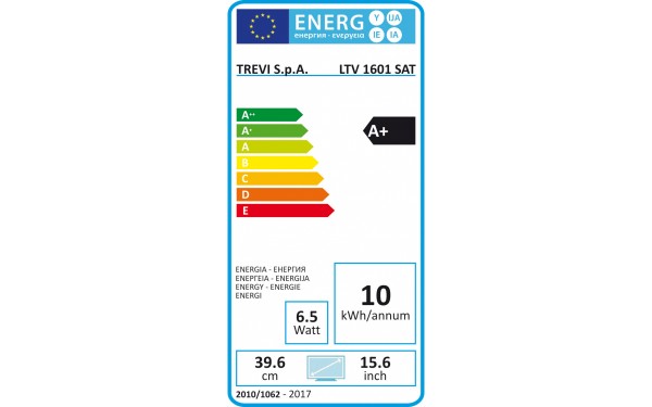 TREVI LTV 1601 SAT - &Eacute;tiquette &eacute;nergie