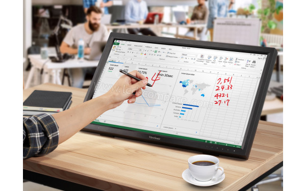VIEWSONIC TD2423 - Mise en situation (stylet non inclus)