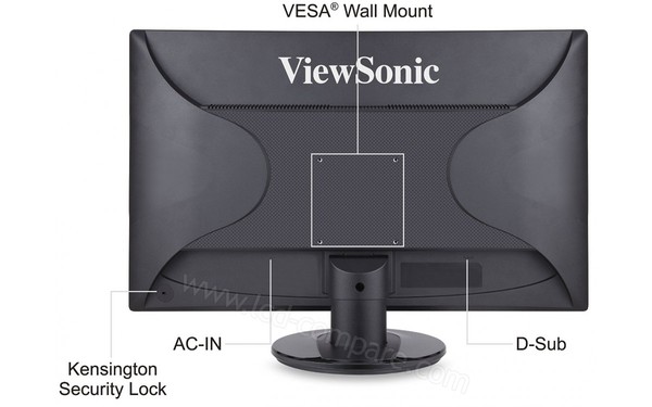 VIEWSONIC VA2246a-LED - Vue de l'arri&egrave;re