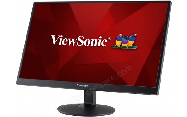 VIEWSONIC VA2403-MH - Vue 3/4 droite en mode inclinaison