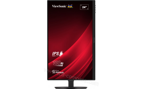 VIEWSONIC VA2408-HDJ - Vue de face en mode portrait