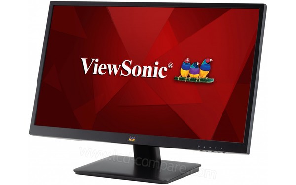 VIEWSONIC VA2410-mh - Vue 3/4 droite en mode inclinaison
