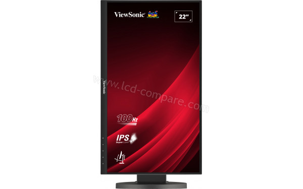 VIEWSONIC VG2208A - Vue de face en mode portrait
