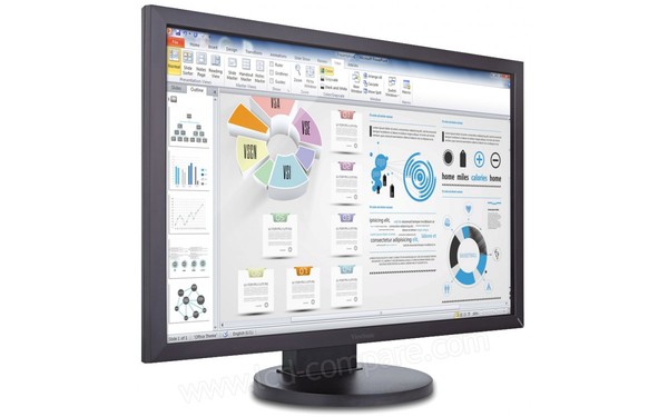 VIEWSONIC VG2235m - Vue 3/4 gauche