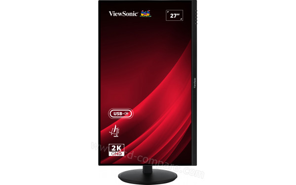 VIEWSONIC VG2709-2K-MHD-2 - Vue de face en mode portrait