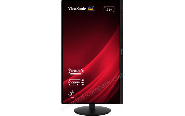 VIEWSONIC VG2709U-2K - Vue de face en mode portrait