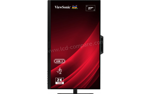 VIEWSONIC VG2741V-2K - Vue de face en mode portrait