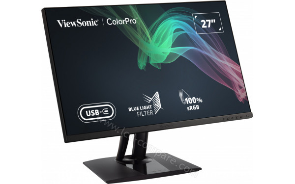 VIEWSONIC VP2756-4K - Vue 3/4 gauche bascul&eacute;