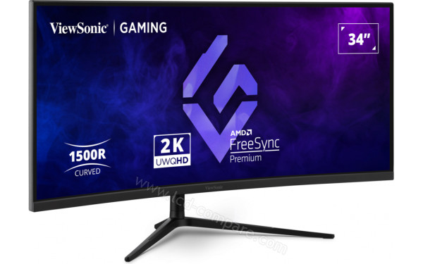 VIEWSONIC VX3418C-2K - Vue 3/4 gauche